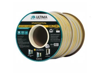 Уплотнитель ULTIMA, P профиль, 9*5,5 коричневый